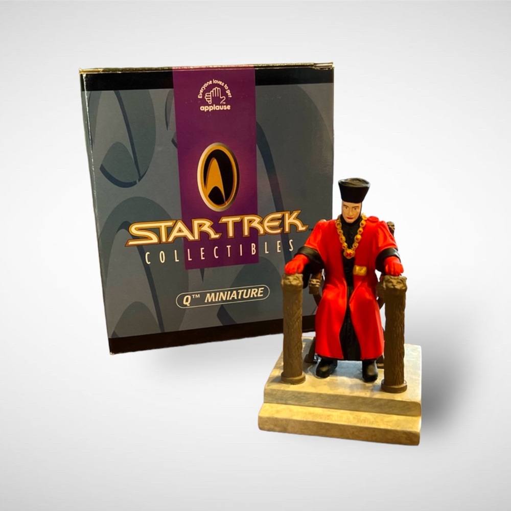 Vintage 1990’s Star Trek Q Mini Statue | Hand-Numbered | Starship Enterprise